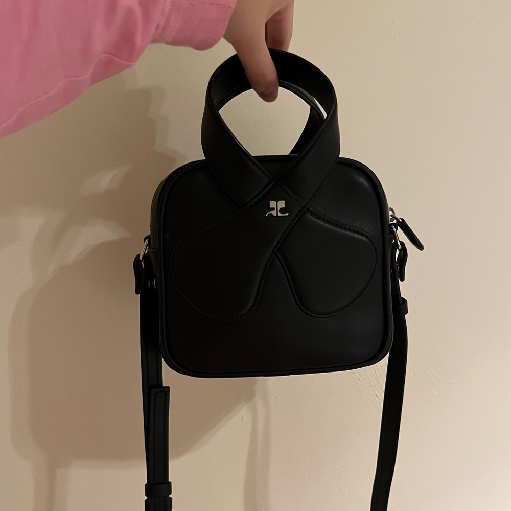 Courreges Loop Leather Handbag